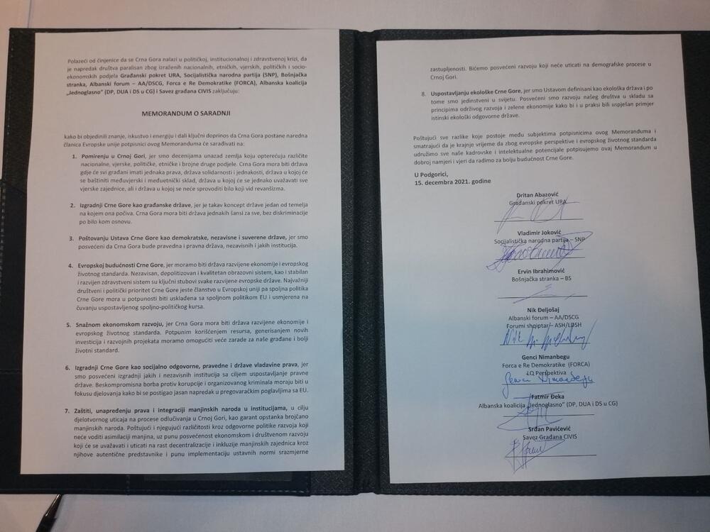 Potpisani sporazum
