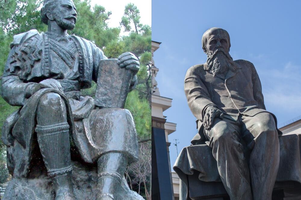 Spomenici Njegošu i Dostojevskom, Foto: Vijesti/Shutterstock