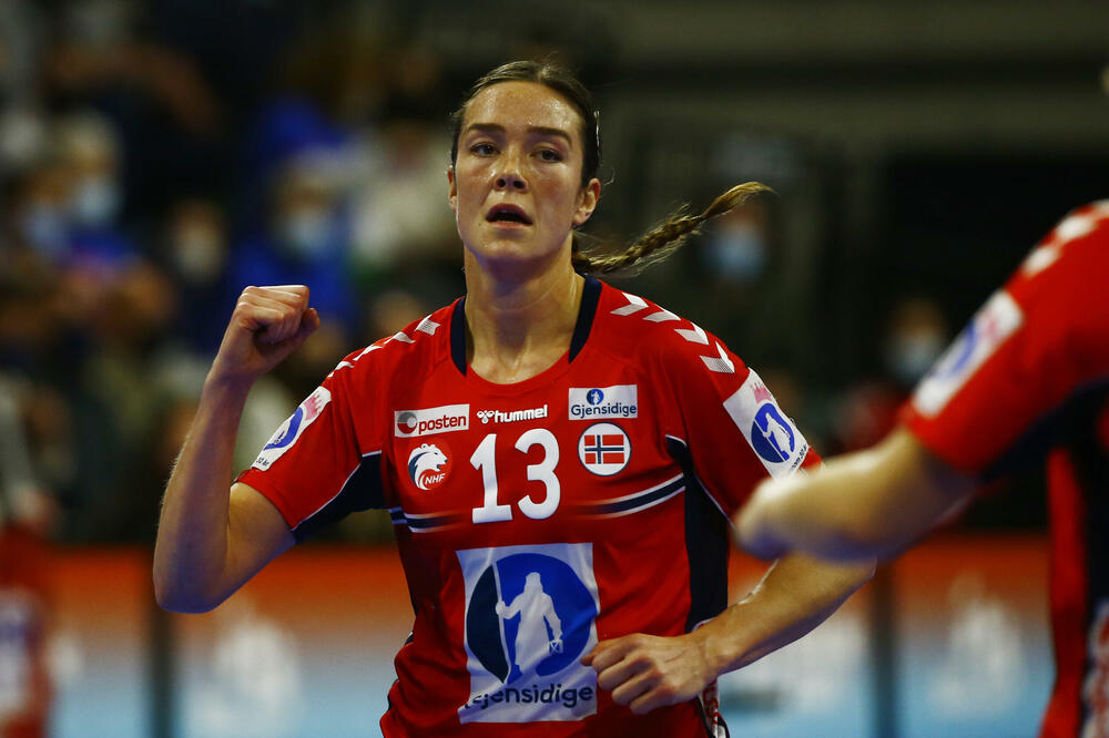 Norvežanka Kari Bratset-Dale slavi pobjedu nad Španijom, Foto: Beta/AP