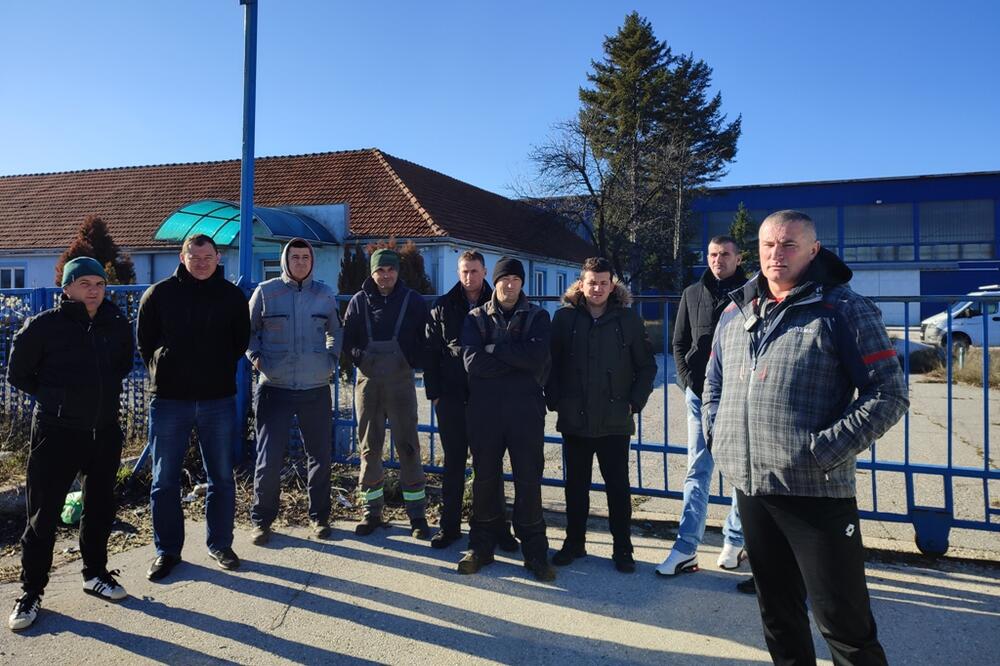 Sa okupljanja dijela radnika, Foto: Svetlana Mandić