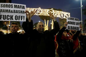 Stotine u Tirani na demonstracijama protiv Otvorenog Balkana i...