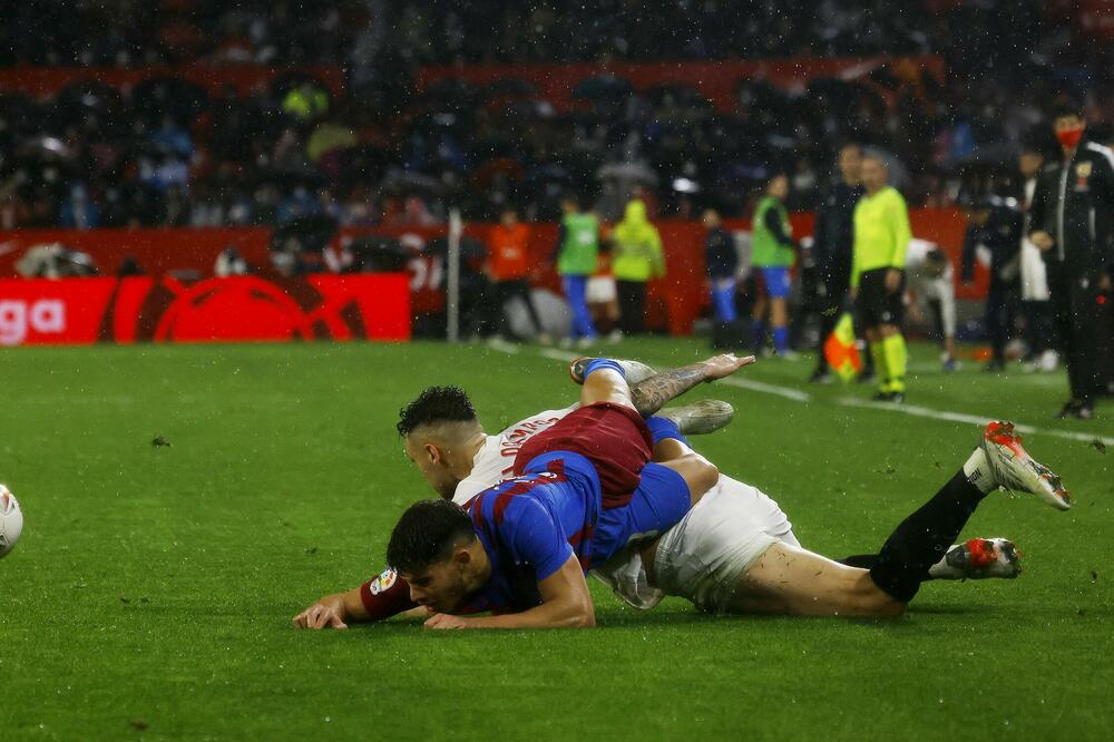 Sa meča Sevilja - Barselona, Foto: Reuters