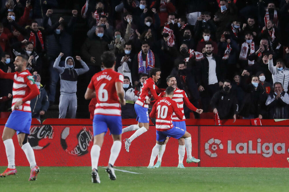 Igrači Granade slave gol Moline, Foto: Reuters