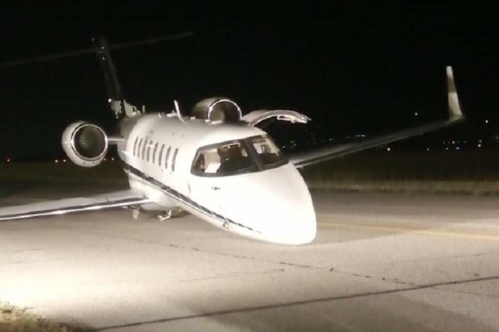 Vladin avion nakon nezgode, Foto: RTCG