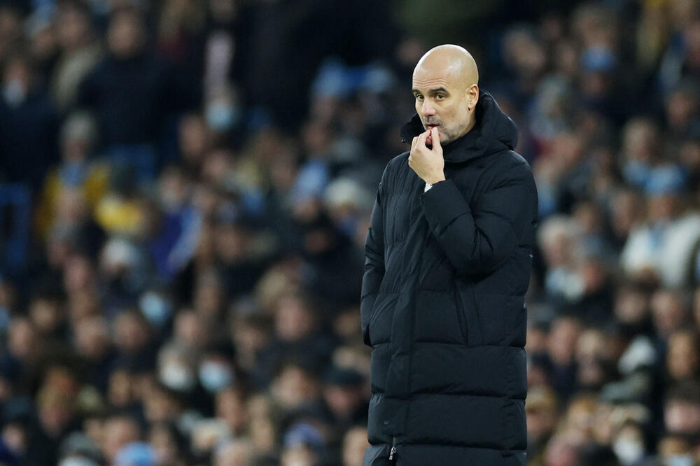 Gvardiola na današnjem meču, Foto: Reuters