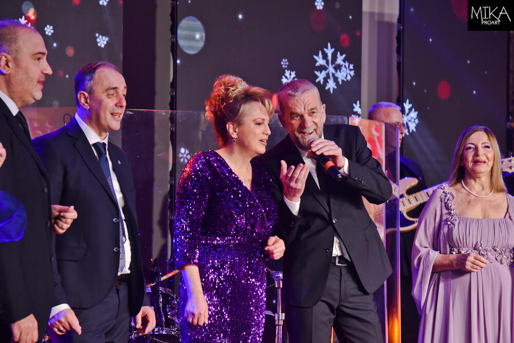 Sa snimanja novogodišnjeg programa