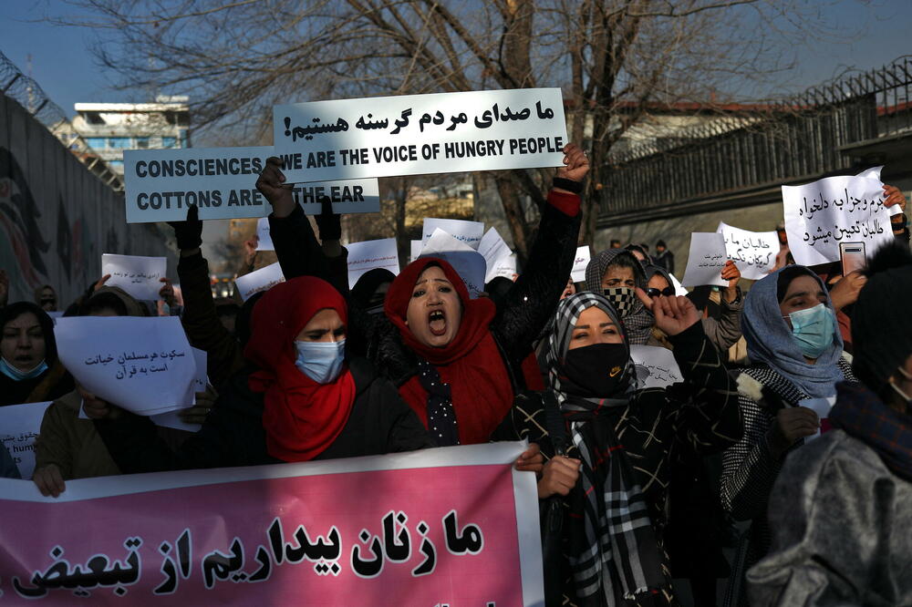 Protest žena u Kabulu, Foto: Reuters