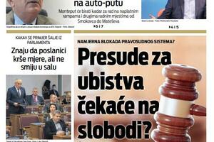 Naslovna strana "Vijesti" za 4. januar 2022.