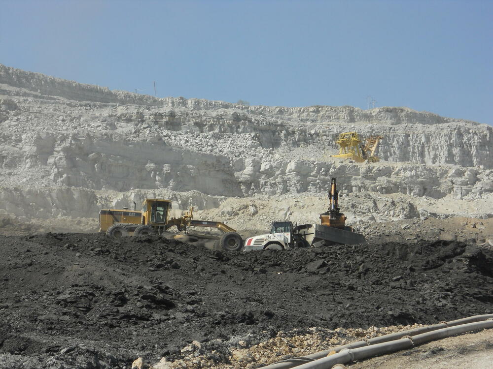 Iz površinskog kopa Potrlica Rudnika uglja 