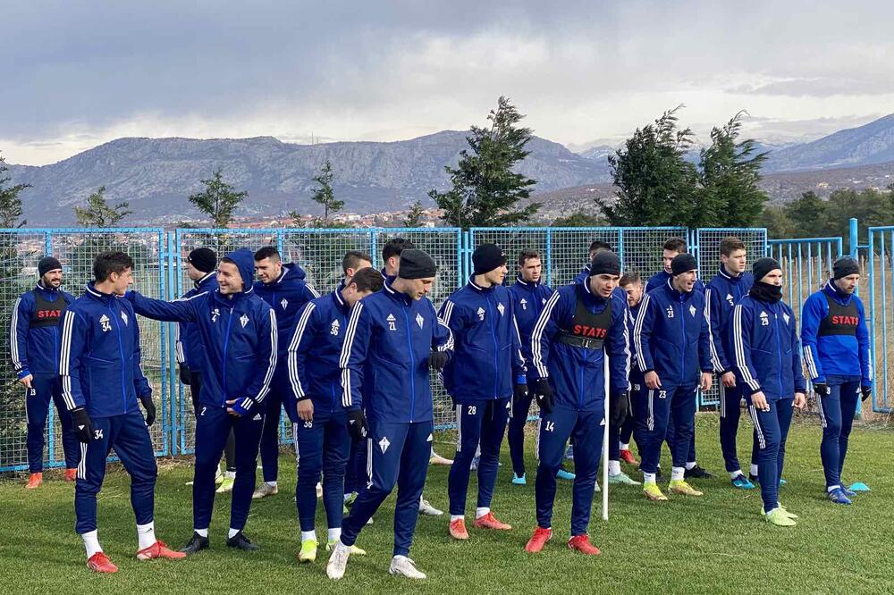 Fudbaleri Budućnosti na treningu, Foto: FK Budućnost