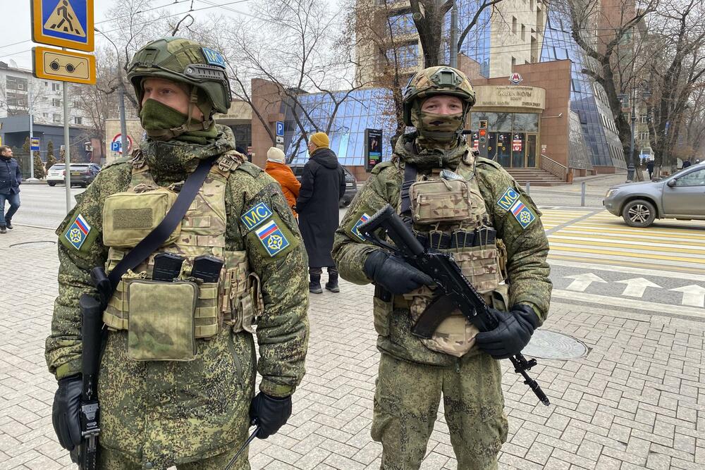 Mirovnjaci iz CSTO juče u Almatiju