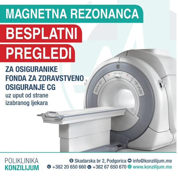 Pregledi na magnetnoj rezonanci od sada i besplatni, za...