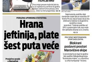 Naslovna strana "Vijesti" za 19. januar 2022.