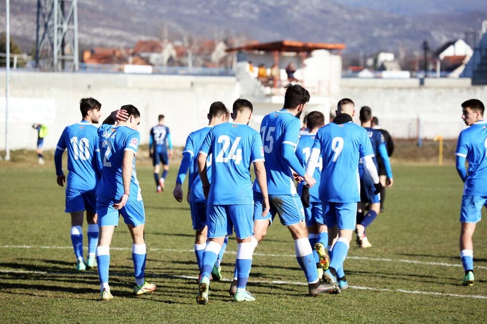 Fudbaleri Sutjeske na današnjem meču, Foto: FK Sutjeska