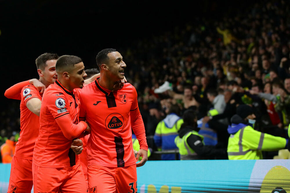 Slavlje fudbalera Noriča, Foto: Reuters