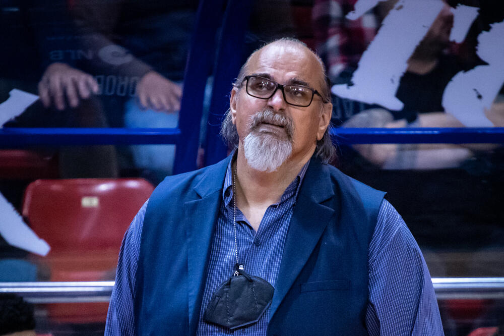 Džikić na večerašnjem meču, Foto: Igokea M:Tel / Nikola Vuruna