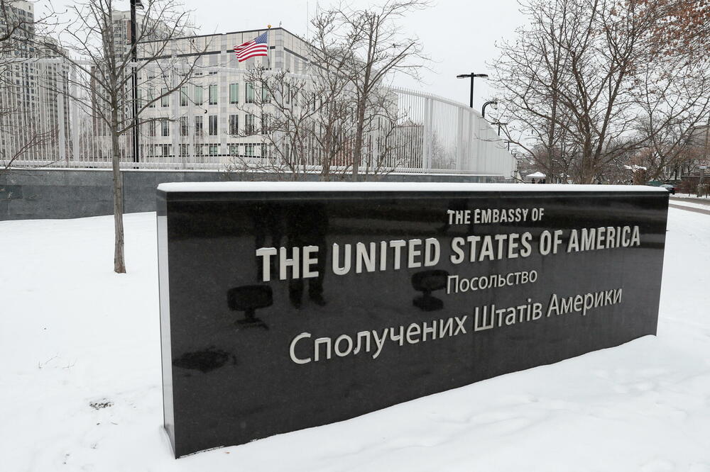 Ambasada SAD u Kijevu, glavnom gradu Ukrajine, Foto: Reuters