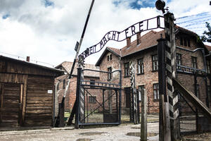 A Dutch woman gave a Nazi salute in the former Auschwitz camp: Money...