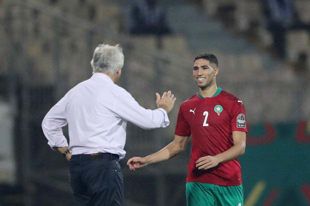 Vahid Halilhodžić i Ašraf Hakimi, Foto: Reuters