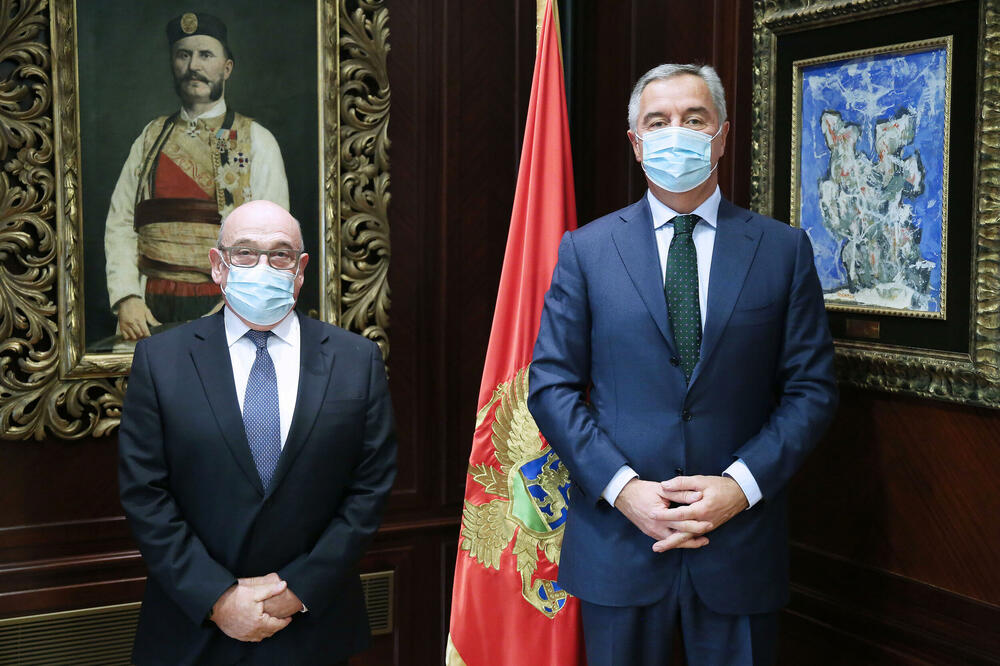 Pič i Đukanović, Foto: Služba za informisanje Predsjednika Crne Gore
