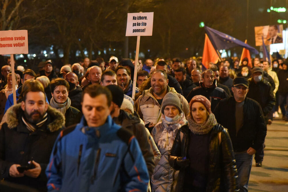 Sa protesta, Foto: Luka Zeković