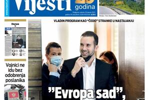 Naslovna strana "Vijesti" za 29. januar 2022.