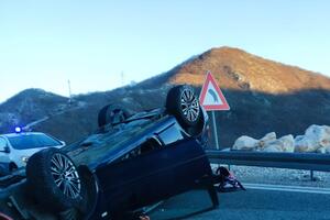 Saobraćajna nezgoda na putu Budva-Cetinje: Povrijeđena državljanka...