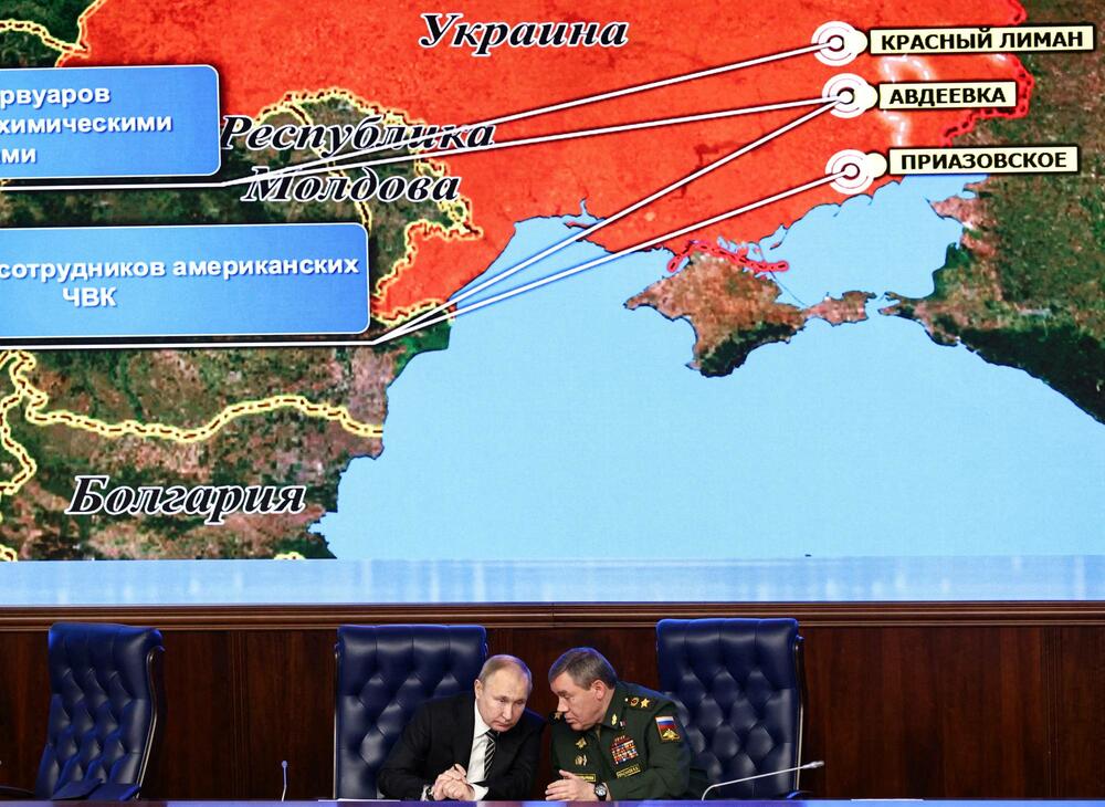 Putin sa načelnikom generalštaba ruske vojske Valerijem Gerasimovim