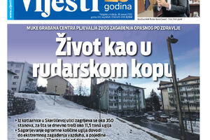 Naslovna strana "Vijesti" za 30. januar 2022.
