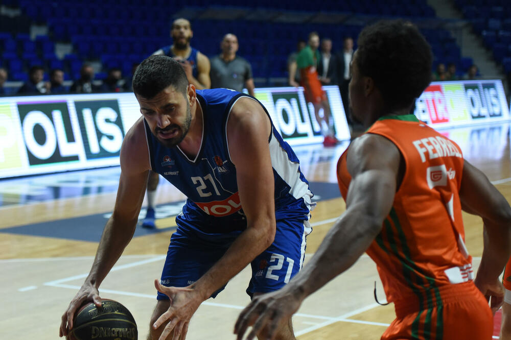 Marko Jagodić-Kuridža na večerašnjem meču, Foto: KK Budućnost Voli