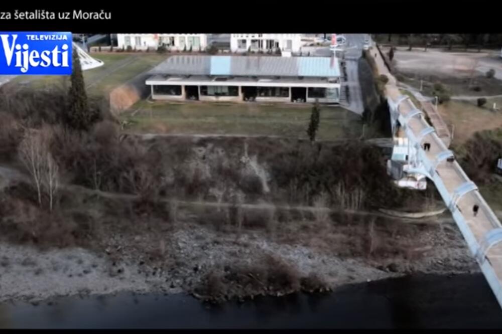 II faza šetališta uz Moraču, Foto: Screenshot/TV Vijesti