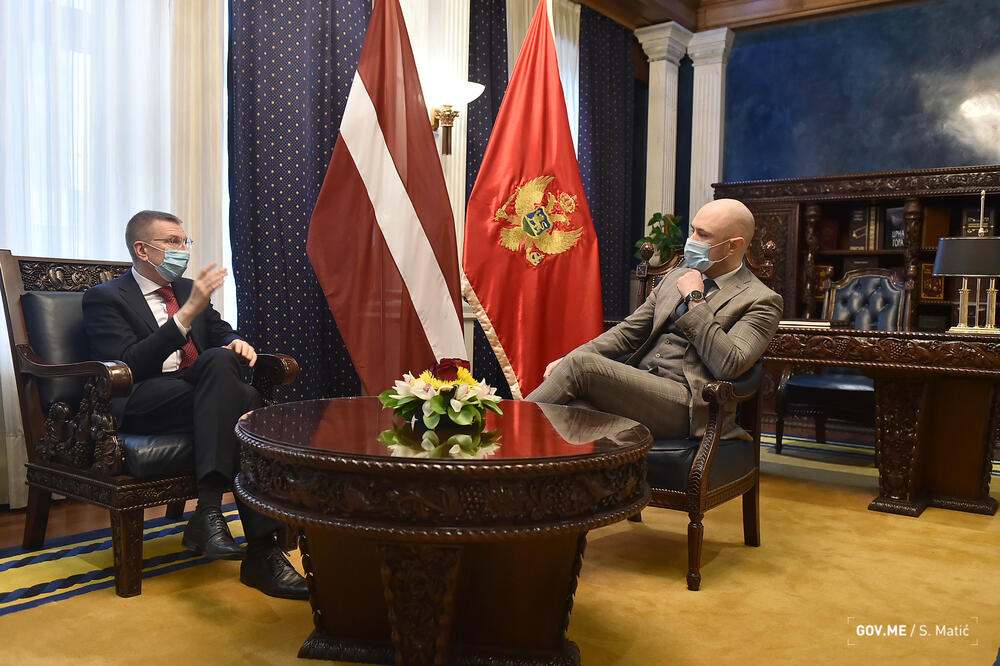 Rinkevičs i Radulović, Foto: Vlada Crne Gore