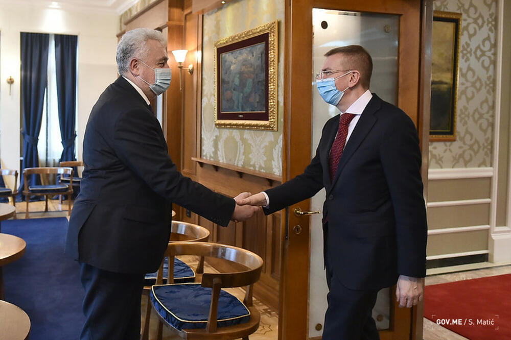 Krivokapić i Rinkevičs, Foto: Saša Matić/Vlada Crne Gore