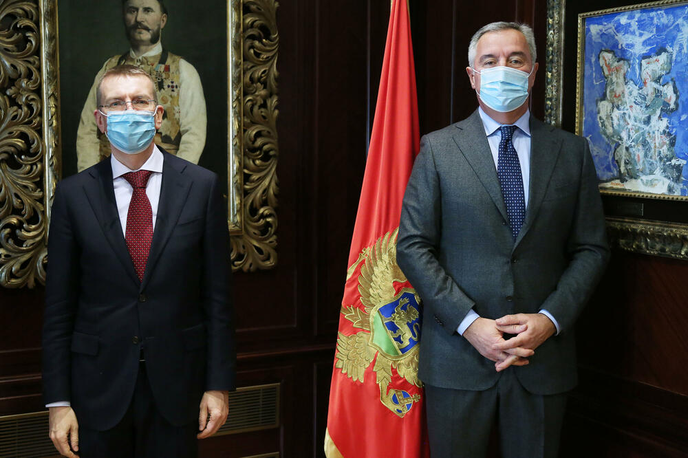 Rinkevičs i Đukanović, Foto: Predsjednik.me