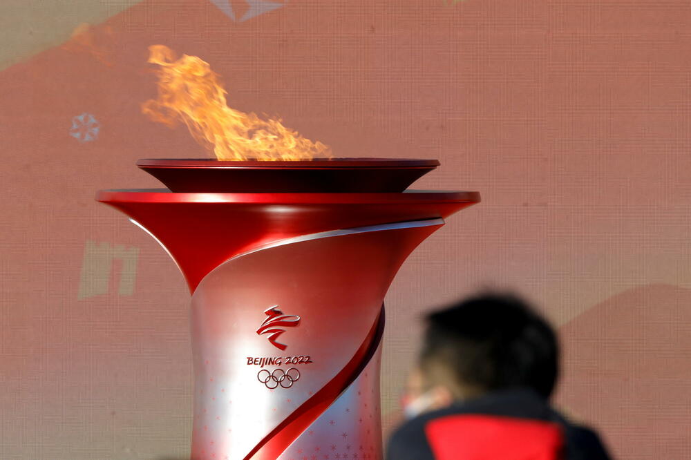 Olimpijski plamen u Pekingu, Foto: Reuters