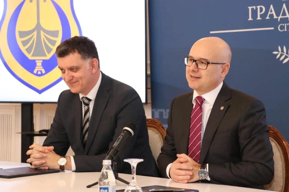 Komnenović i Vučević, Foto: Opština Tivat