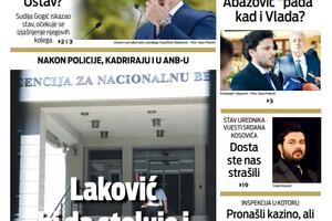 Naslovna strana "Vijesti" za 3. februar 2022. godine
