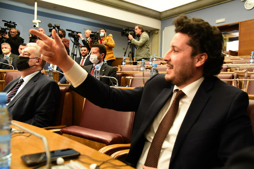 Krivokapić i Abazović u Skupštini, Foto: Luka Zeković