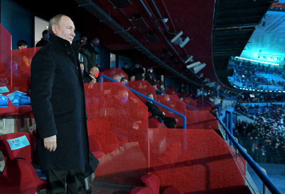 Putin na Nacionalnom stadionu u Pekingu