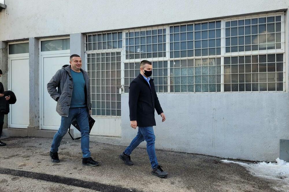 Advokat Brajković i optuženi Omerović nakon suđenja, Foto: Jadranka Ćetković