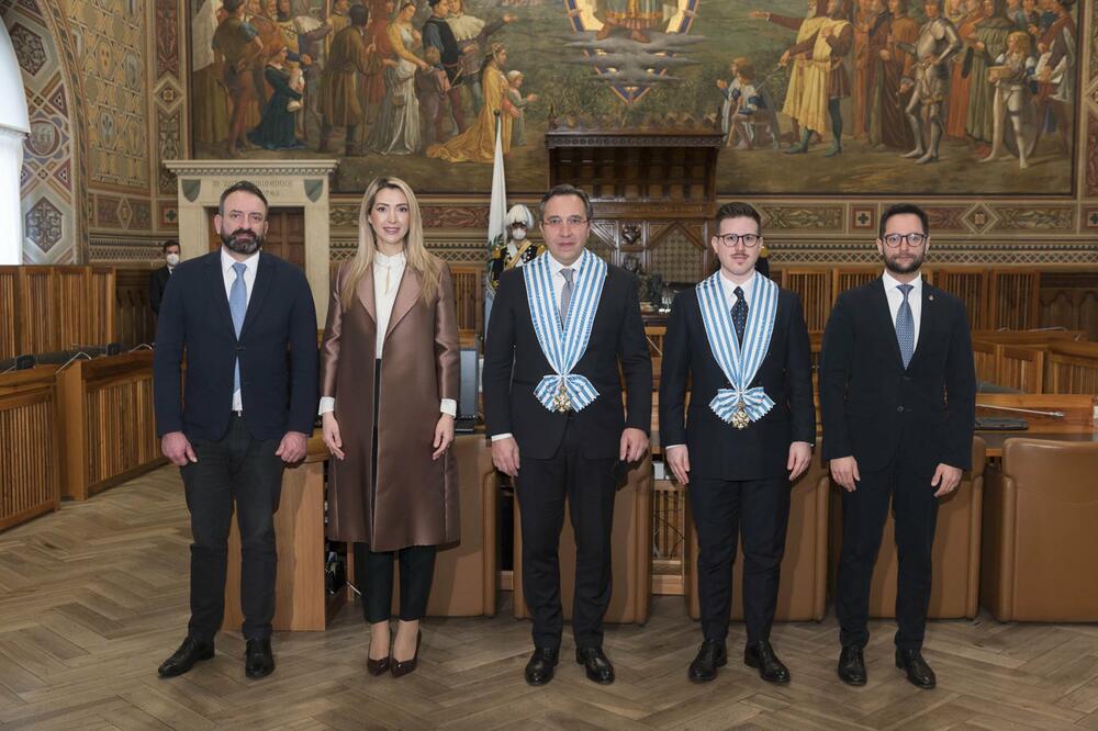 Šofranac Ljubojević sa predstavnicima San Marina, Foto: MVP