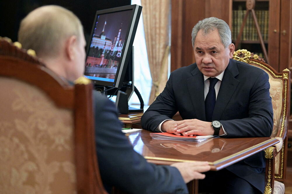 Šojgu na sastanku sa Putinom u Moskvi u januaru, Foto: SPUTNIK