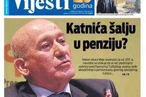 Naslovna strana "Vijesti" za 6. februar 2022. godine