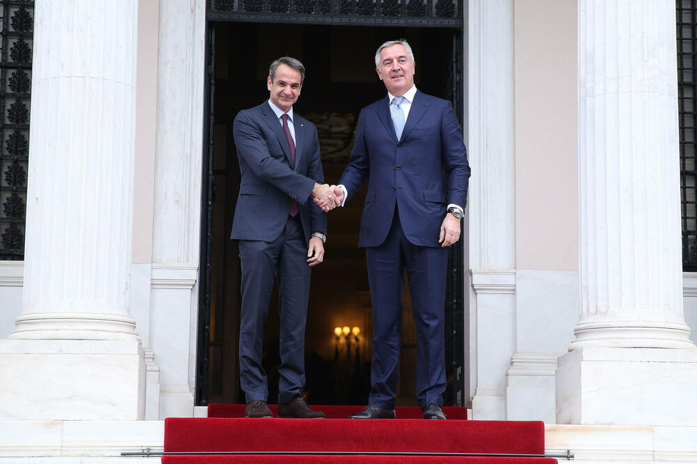 Micotakis i Đukanović, Foto: Služba za informisanje Predsjednika Crne Gore