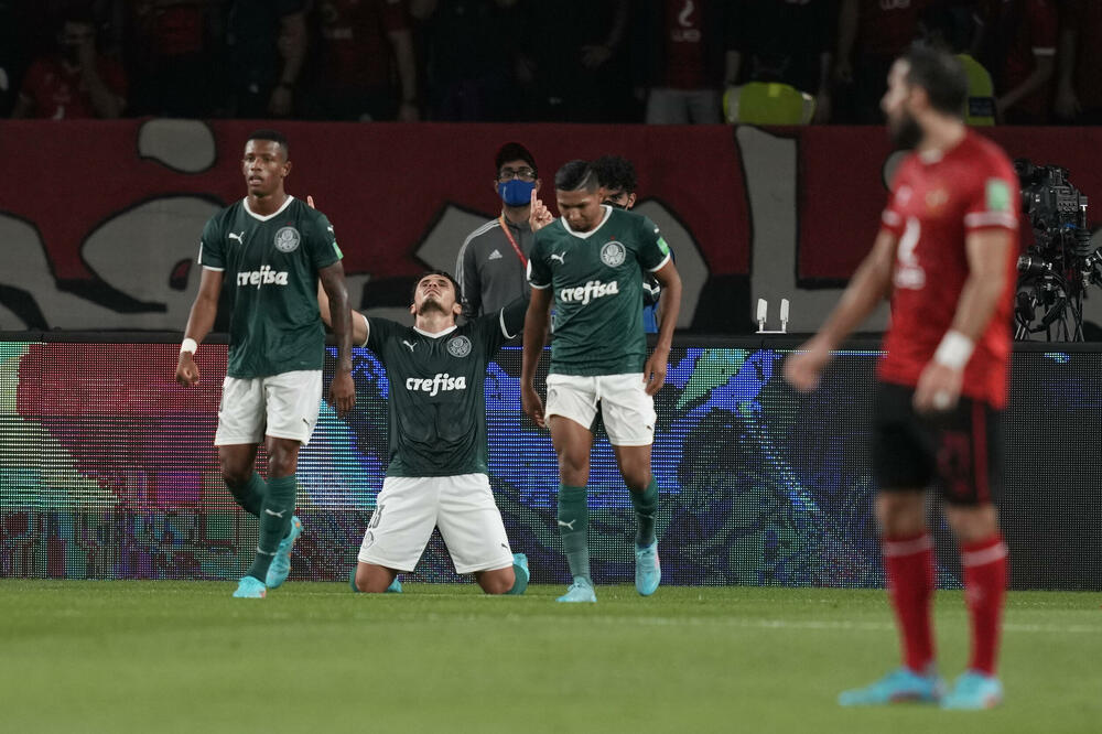 Slavlje fudbalera Palmeirasa, Foto: Beta/AP