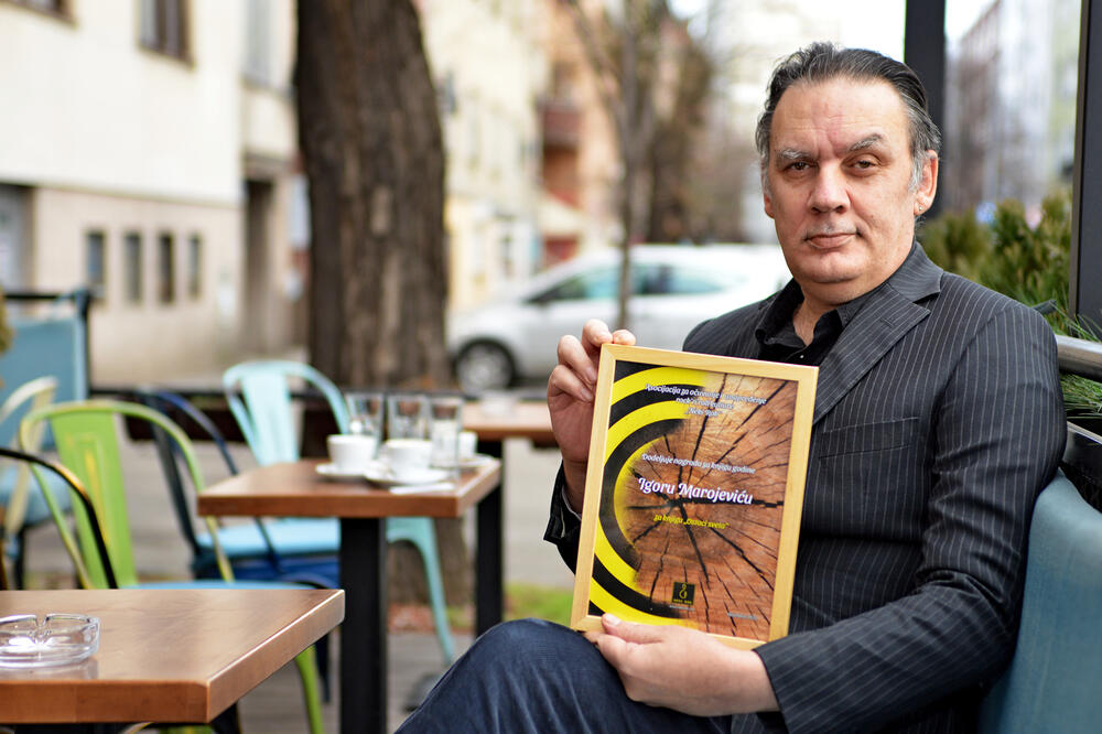 Igor Marojević dobitnik je priznanja za najbolju knjigu, Foto: Vladimir Manojlovic