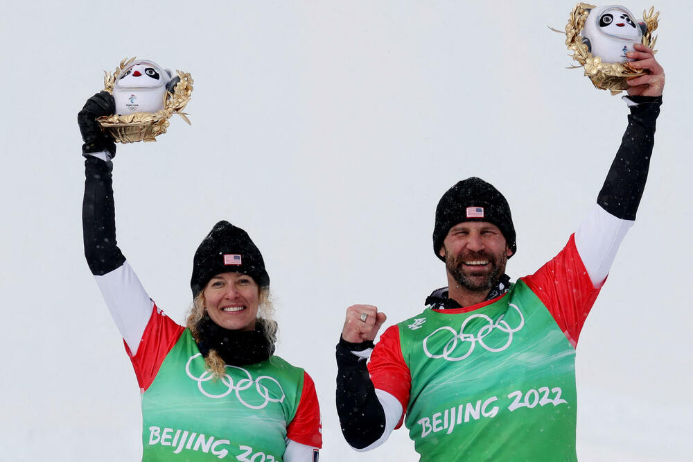 Džejkobelis i Baumgartner na pobjedničkom postolju, Foto: Reuters