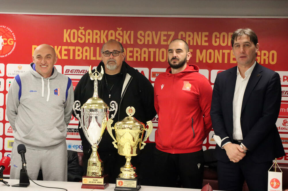 Mihailo Pavićević, Aleksandar Džikić, Petar Jovanović i Nebojša Bogavac, Foto: KSCG