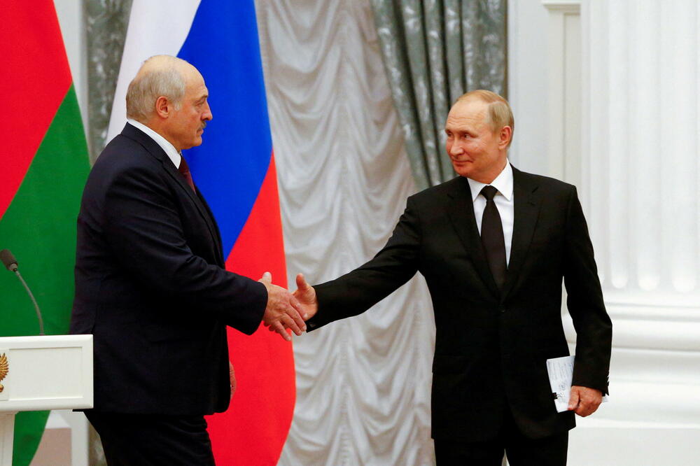 Sa sastanka u januaru: Lukašenko i Putin, Foto: Reuters