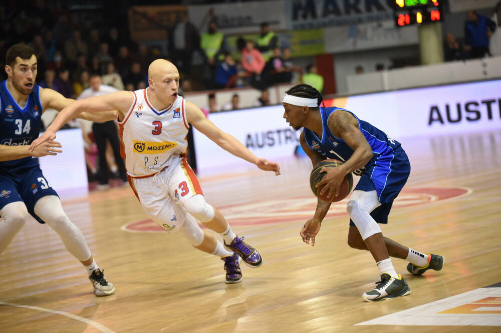 Đoković i Nil na večerašnjem meču, Foto: Borac / Duško Radišić